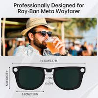 Load image into Gallery viewer, Hibloks For Ray-Ban Meta Wayfarer/Smart Glasses Anti-Glare UV Protection W62mm x D50mm
