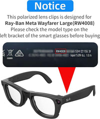 Load image into Gallery viewer, Hibloks For Ray-Ban Meta Wayfarer/Smart Glasses Anti-Glare UV Protection W62mm x D50mm
