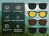 Load image into Gallery viewer, Hibloks For Ray-Ban Meta Wayfarer/Smart Glasses Anti-Glare UV Protection W62mm x D50mm

