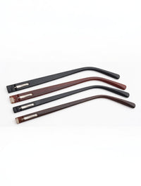 Load image into Gallery viewer, Replacement Eyeglass Temple Tips – Spring Bar Plastic Arm Ends (Black &amp; Brown)
