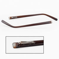 Load image into Gallery viewer, Replacement Eyeglass Temple Tips – Spring Bar Plastic Arm Ends (Black &amp; Brown)
