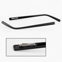 Load image into Gallery viewer, Replacement Eyeglass Temple Tips – Spring Bar Plastic Arm Ends (Black &amp; Brown)
