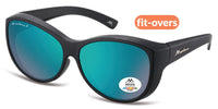 Load image into Gallery viewer, Prestige Oval Fitover Sunglasses – Elegant UV Protection That Fits Over Most Frames - W65mm x D55mm
