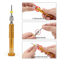 Load image into Gallery viewer, 5 in 1 Screwdriver, Multi-function Hand Tool, Screwdriver for Eyewear, Sunglasses, Phone Repair Kit
