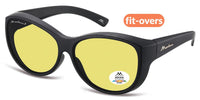 Load image into Gallery viewer, Prestige Oval Fitover Sunglasses – Elegant UV Protection That Fits Over Most Frames - W65mm x D55mm
