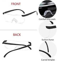 Load image into Gallery viewer, Magnifier Glasses x 3 Strength Ultra-light Rimless Professional Optical Lenses with Anti-Blue Light
