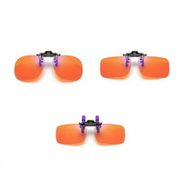 Load image into Gallery viewer, Anti Blue Light Blocking Clip on Glasses Eliminate Computer &amp; Gaming Blue Rays with UV400 - 3 Styles/Sizes
