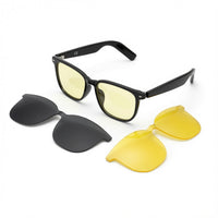 Load image into Gallery viewer, GS19 Pro Smart Eyewear with AI Tech + Day/Night Dual Clip-Ons
