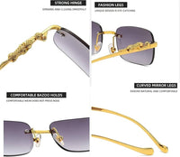 Load image into Gallery viewer, Cortier™ Rimless Square Sunglasses – Unisex Retro Elegance
