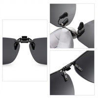 Load image into Gallery viewer, NEW - EclipseFlip Polarized Clip-On Sunglasses – Square Lens D50mm X W62MM
