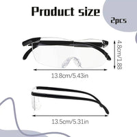 Load image into Gallery viewer, Magnifier Glasses x 3 Strength Ultra-light Rimless Professional Optical Lenses with Anti-Blue Light
