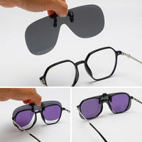 Load image into Gallery viewer, Rimless Velvoir Oversized Clip on Sunglasses W60mm x D51MM
