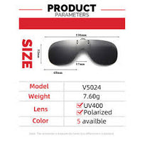 Load image into Gallery viewer, Rimless Velvoir Oversized Clip on Sunglasses W60mm x D51MM
