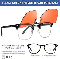 Load image into Gallery viewer, Anti Blue Light Blocking Clip on Glasses Eliminate Computer &amp; Gaming Blue Rays with UV400 - 3 Styles/Sizes

