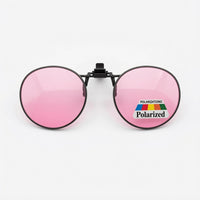 Load image into Gallery viewer, Polarized Round Clip On Sunglasses – New Rim Frame Design, W51mm x H50mm
