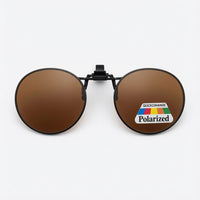 Load image into Gallery viewer, Polarized Round Clip On Sunglasses – New Rim Frame Design, W51mm x H50mm
