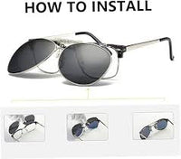 Load image into Gallery viewer, Luxury Aviator Elite Clip on Sunglasses W65mm x D51mm
