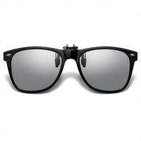 Load image into Gallery viewer, Wayfarers Polarised Clip-On Sunglasses – Flip Up Style, W60mm x H45mm
