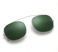 Load image into Gallery viewer, Vintage Style Polarized Clip-On Sunglasses W55mm x D50mm
