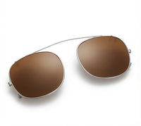 Load image into Gallery viewer, Vintage Style Polarized Clip-On Sunglasses W55mm x D50mm
