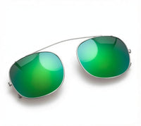 Load image into Gallery viewer, Vintage Style Polarized Clip-On Sunglasses W55mm x D50mm
