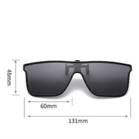 Load image into Gallery viewer, Eyeluxe™ Clip-On Flip-Up Oversized Sunglasses W60mm x D48mm
