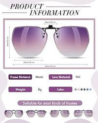 Load image into Gallery viewer, Solévo™ Classic Flip Up Clip on Sunglasses W52mm x D61mm
