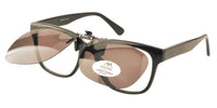 Load image into Gallery viewer, Small Premium Flip-Up Clip-On Sunglasses – W53mm x H40mm | Perfect for Petite &amp; Narrow Frames
