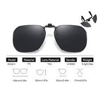 Load image into Gallery viewer, NEW - EclipseFlip Polarized Clip-On Sunglasses – Square Lens D50mm X W62MM
