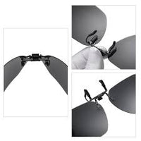 Load image into Gallery viewer, NEW - EclipseFlip Polarized Clip-On Sunglasses – Square Lens D50mm X W62MM
