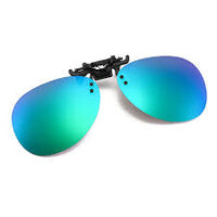 Load image into Gallery viewer, Falcon Aviator Flip-Up Clip-On Sunglasses - (61mm Width × 50mm Depth) Polarised
