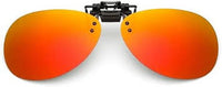Load image into Gallery viewer, Falcon Aviator Flip-Up Clip-On Sunglasses - (61mm Width × 50mm Depth) Polarised
