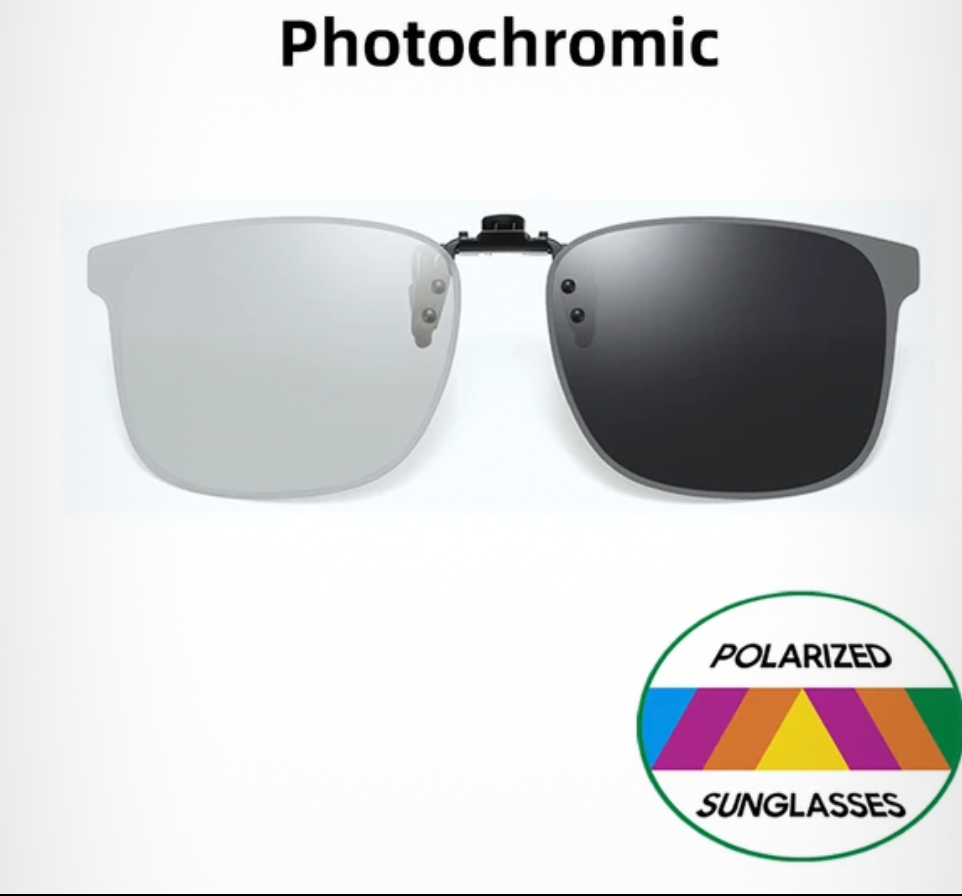 Photochromic Wayfarer Classic Clip on Sunglasses