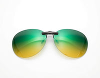 Load image into Gallery viewer, Aviator Day and Night Driving Clip On Glasses - Dual Purpose W62mm D50mm
