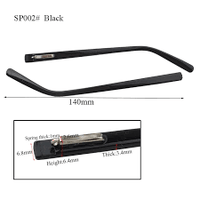 Load image into Gallery viewer, Replacement Eyeglass Temple Tips – Spring Bar Plastic Arm Ends (Black &amp; Brown)
