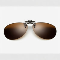 Load image into Gallery viewer, Falcon Aviator Flip-Up Clip-On Sunglasses - (61mm Width × 50mm Depth) Polarised
