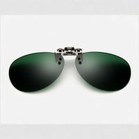 Load image into Gallery viewer, Falcon Aviator Flip-Up Clip-On Sunglasses - (61mm Width × 50mm Depth) Polarised

