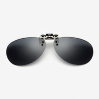 Load image into Gallery viewer, Falcon Aviator Flip-Up Clip-On Sunglasses - (61mm Width × 50mm Depth) Polarised

