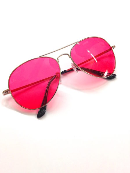 Migraine Pink Aviator Sunglasses