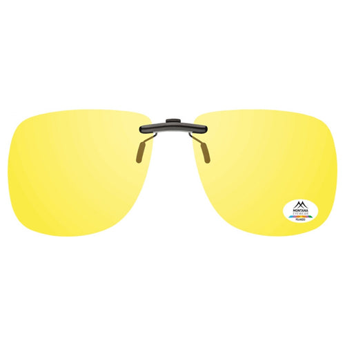 Small Luxury Night Driving Yellow Clip on Sunglasses