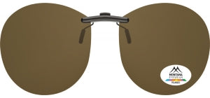Large Luxury Round Clip On Sunglasses