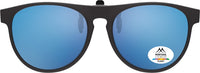 Load image into Gallery viewer, Round Wayfarers Clip on Sunglasses - W55mm x D50mm
