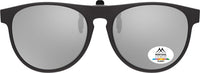 Load image into Gallery viewer, Round Wayfarers Clip on Sunglasses - W55mm x D50mm
