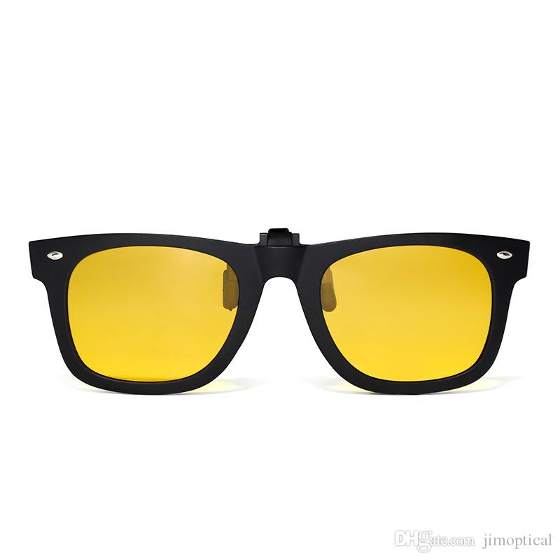 Square Wayfarers Clip on Sunglasses